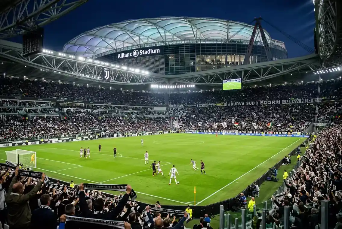 Stade Allianz Stadium de Turin lors d'un match de la Juventus