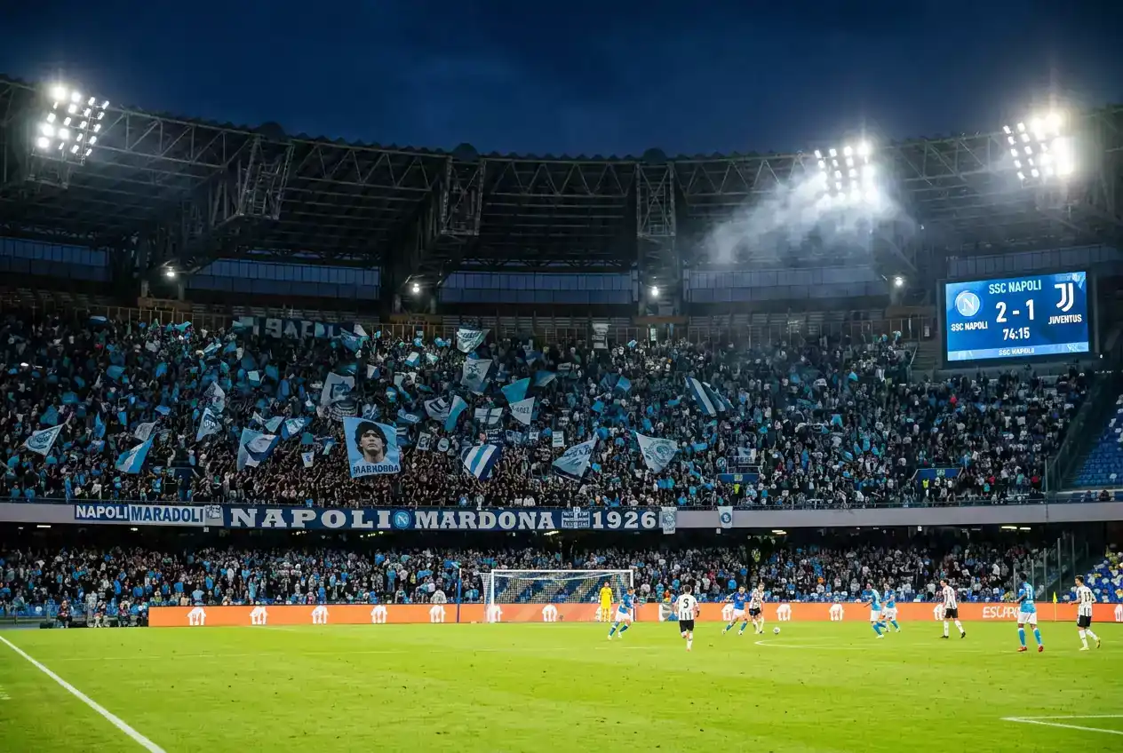 Stade Diego Armando Maradona de Naples lors d'un match du Napoli